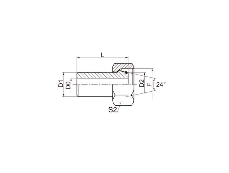 Hydraulic DIN Fittings 2WC WELD FITTINGS