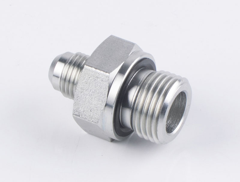 HYDRAULIC ADAPTOR 1JB-WD JIC MALE 37°CONE/BSP MALE CAPTIVE SEAL