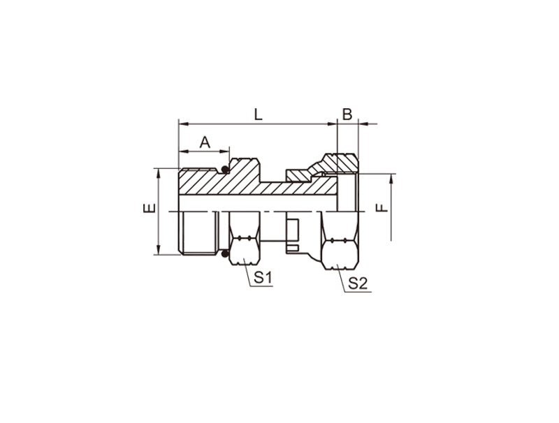 HYDRAULIC  2OF SAEO-RING BOSS S-SERIES ISO 11926-2 / ORFS FEMALE