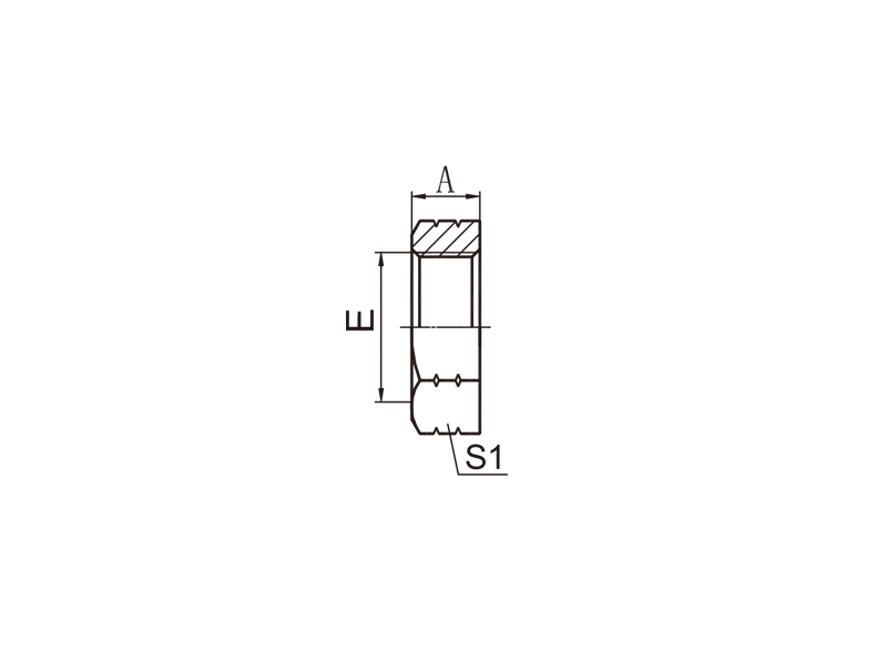 HYDRAULIC 8F ORFS LOCK NUT