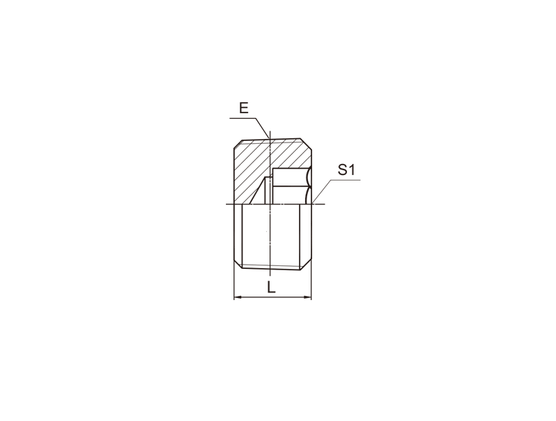 HYDRAULIC 4NN NPT MALE HOLLOW HEX PLUG