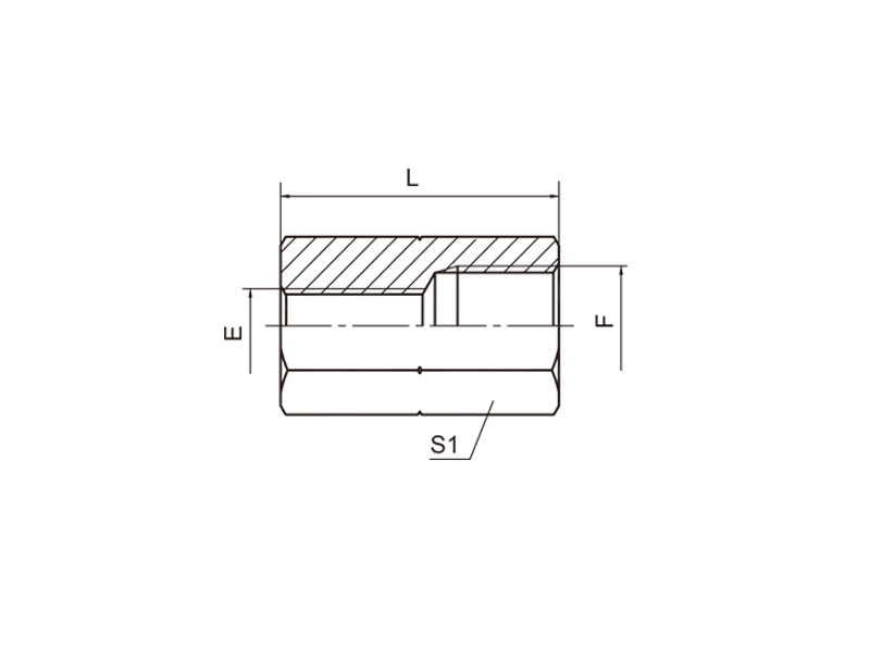 HYDRAULIC  7B BSP FEMALE ISO 1179