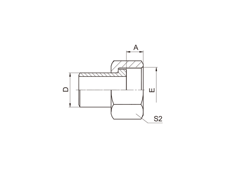 HYDRAULIC  2WE BUTT-WELD TUBE/METRIC FEMALE O-RING