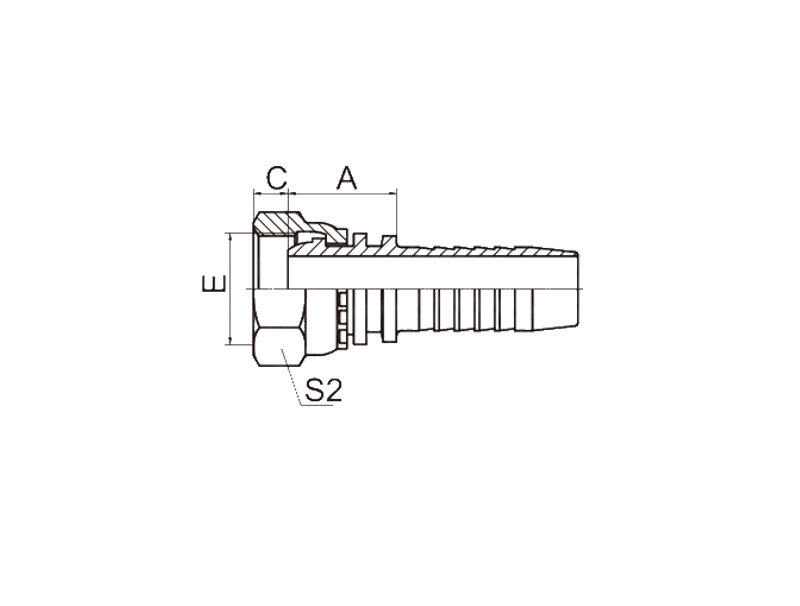 HYDRAULIC 20411C METRIC FEMALE MULTISEAL L.T.