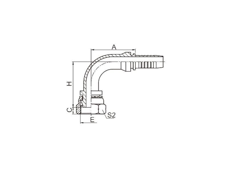 HYDRAULIC 22191 90°BSP FEMALE MULTISEAL