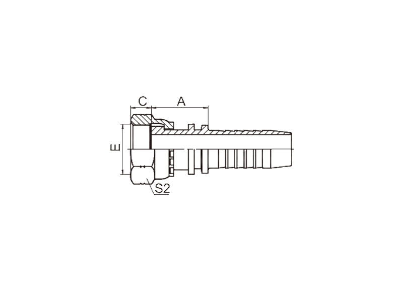 HYDRAULIC 24211 ORFS FEMALE FLAT SEAT (ISO 12151-1--SAE J516)