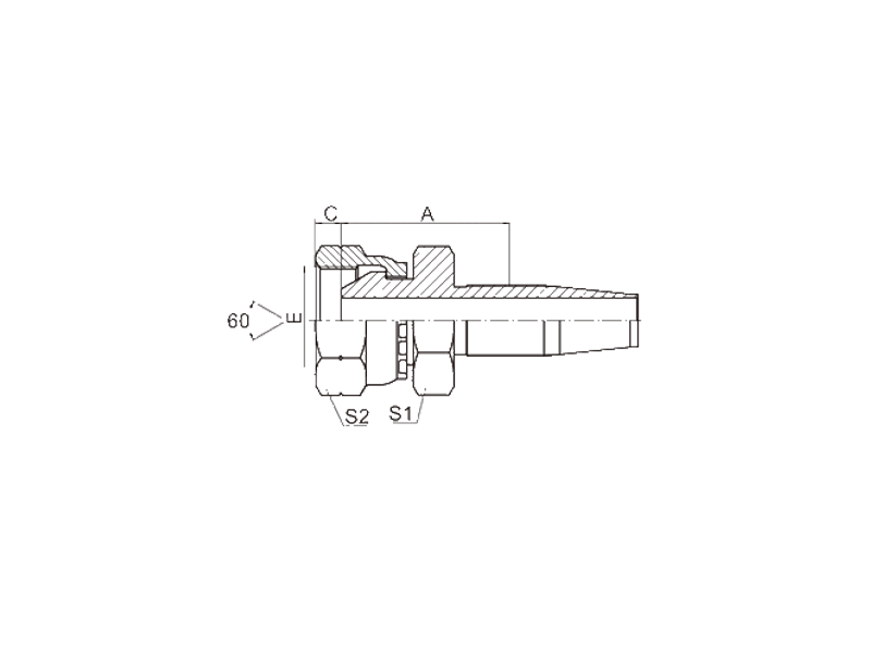 HYDRAULIC 22618D-R5 BSP FEMALE 60°CONE