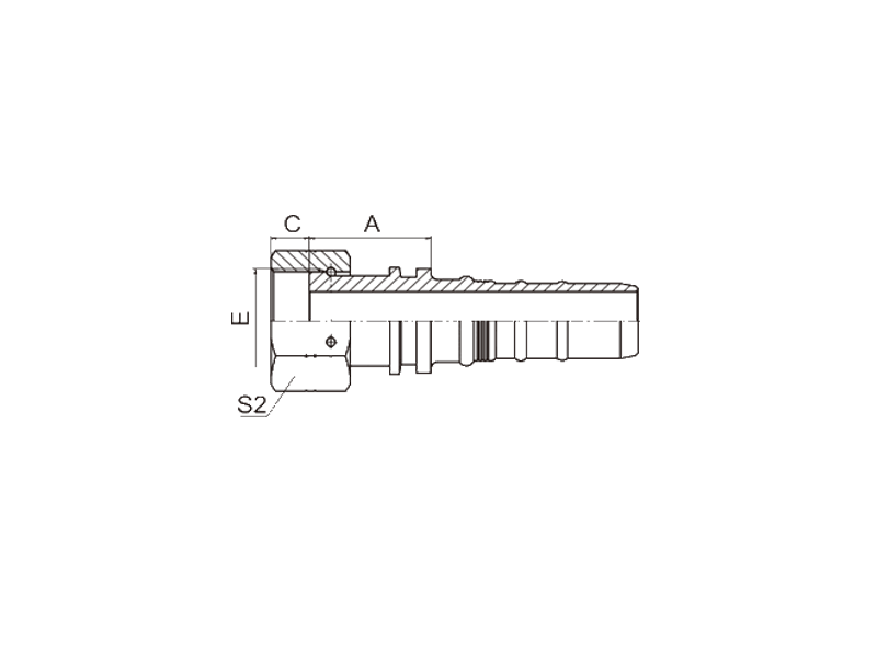 HYDRAULIC 24213-W ORFS FEMALE FLAT SEAT