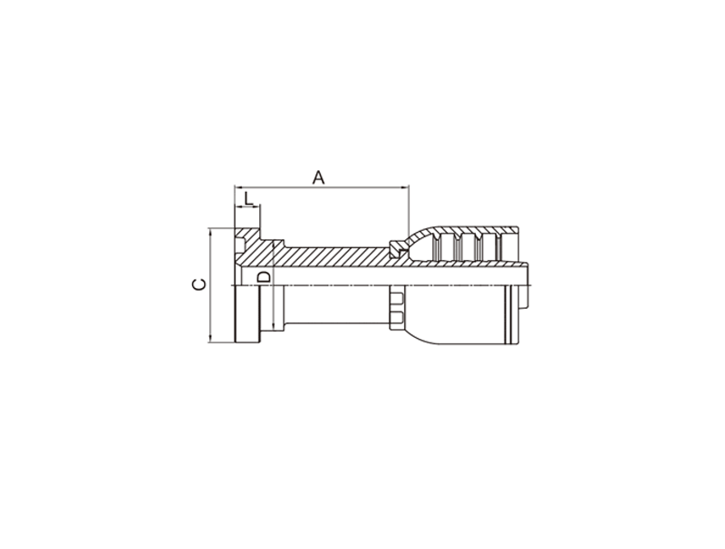 HYDRAULIC 87611-RW SAE FLANGE 6000 PSI (ISO 12151-3—SAE J516)